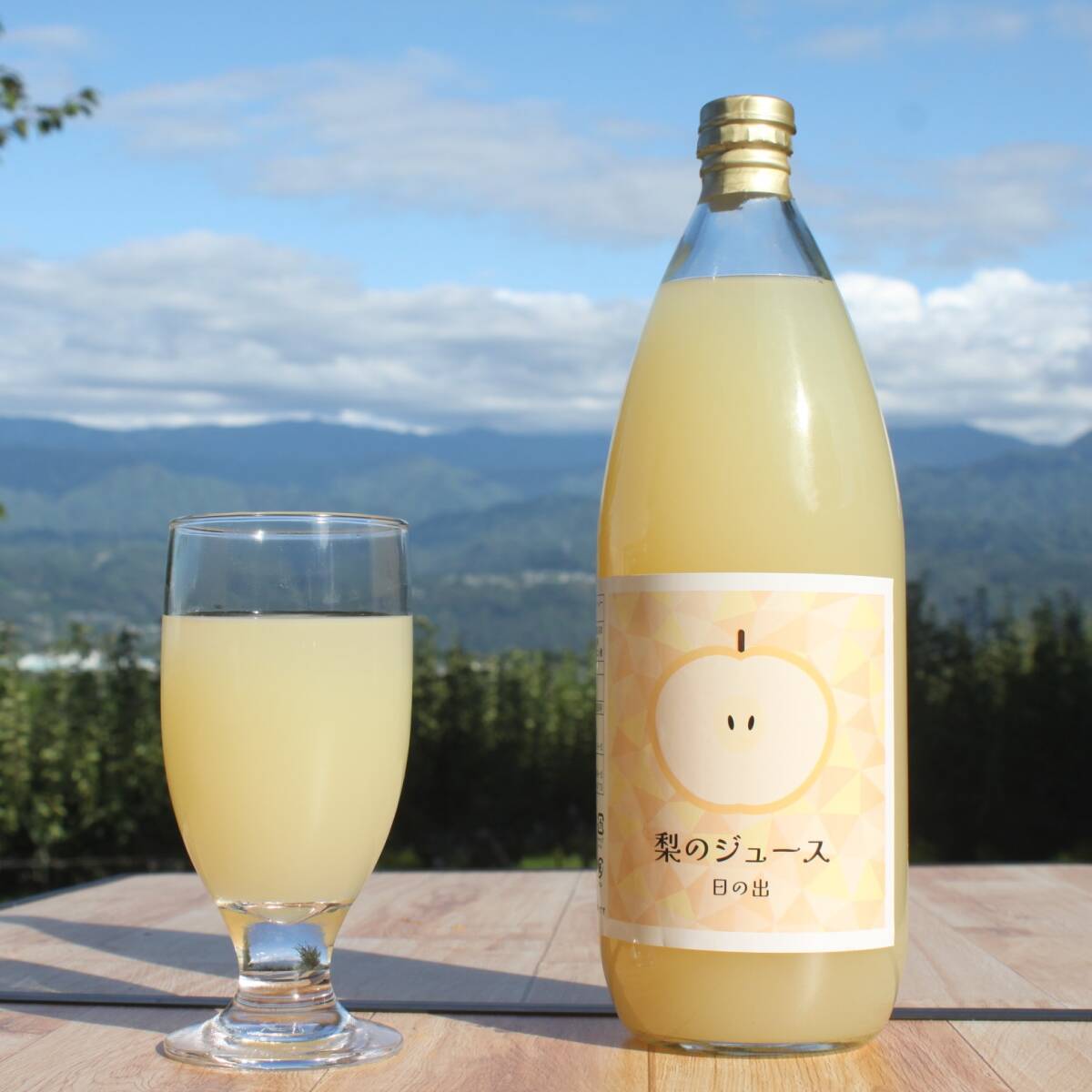 【送料込み】梨のジュース　糖類、香料無添加 完熟果実の生搾り 6本入り長野県みな