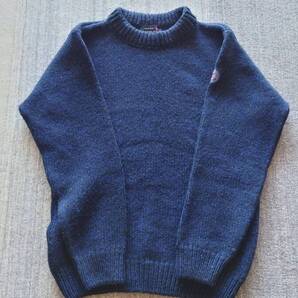 ★ メンズL DEVOLD ノルウェー 高品質ウール専門ブランド PURE HIGH ウール100% 極暖 セーター 色:ダークネイビー