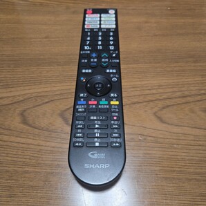シャープ SHARP 液晶テレビ(AQUOS アクオス) 純正リモコンGB361SA 動作確認済み中古品