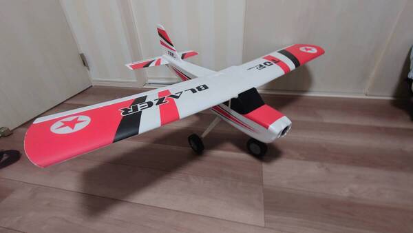 BLAZER 高翼機 ラジコン飛行機 送信機 kypom11.1vバッテリー 外付けリモートid付