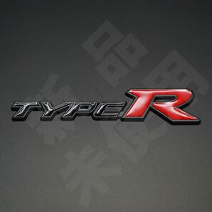 新品・未使用☆TYPE-R タイプR メタルエンブレム ブラック×ブラック 1個 縦32mm×横145mm TYPER ホンダ HONDA ほんだ