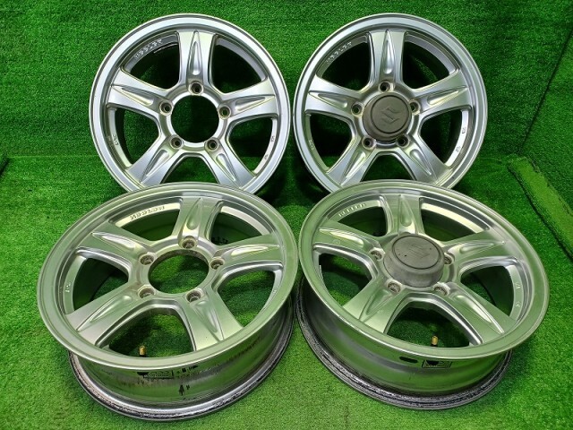 Weds KEELER ジムニー 16インチアルミホイール 中古 WEDS キーラータクティクス 16X5.5J +22 5H/139.7 ハイパーシルバー