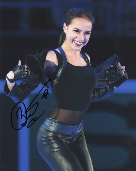 ◆(直筆 サイン ) アリーナ・ザキトワ ピョンチャンオリンピック フィギュアスケート 金メダリスト ロシア代表◆2