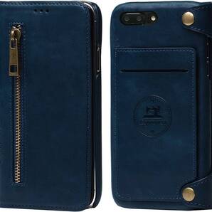 Esperanza 本革iPhoneX iPhoneXs との互換性あり スマホ ケース 取り外し 可能 財布としても使える マグネット式 (ミラニーズブルー)