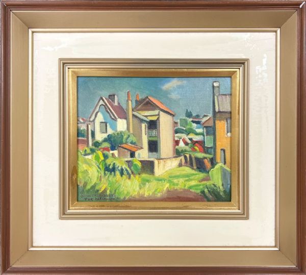 油彩画 自然と人間の関係 油彩画 自然と人間の関係