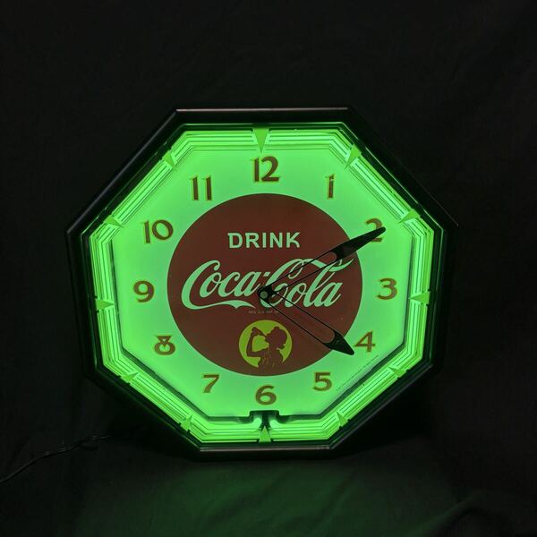 コカ・コーラ ネオンクロック ネオン管掛け時計