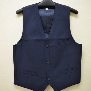 タクシー制服 作業服 ベスト 紺 LLサイズ 新品未使用品