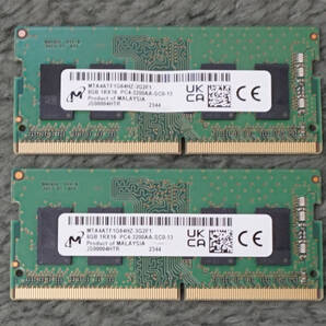 Micron DDR4-3200 SO-DIMM 8GB×2枚 計16GB ノート用 MTA4ATF1G64HZ-3G2F1
