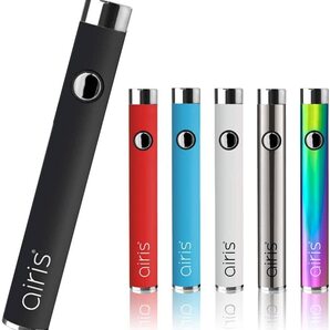 新品 Airistech airis V2.0 Quaser バッテリー ブラック 350mAhタイプC充電 510スレッド対応 電子タバコ Vape ベイプ 正規品 保証あり