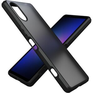 For Xperia5 V ケース SO-53D SO ップホール付き ワイアレス充電対応 Black ブラック 1284