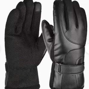 ◎M サイズ メンズ 黒 防寒手袋 滑り止め加工 サーマルグローブ ドライブ用 スキーやアウトドアサイクリング
