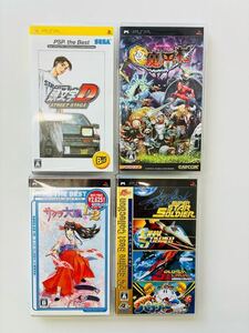 【14058】 ★1円スタート PSP 4本 PCエンジンベストコレクション ソルジャーコレクション  頭文字D  極魔界村 サクラ大戦1&2