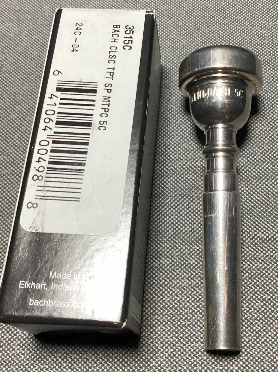 【中古美品】トランペットマウスピース3本セット BACH、YAMAHA、金銀 中古美品】トランペットマウスピース3本セット BACH、YAMAHA、金銀