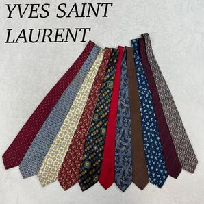NM43 イヴサンローラン 11本 セット まとめ売り ネクタイ メンズ