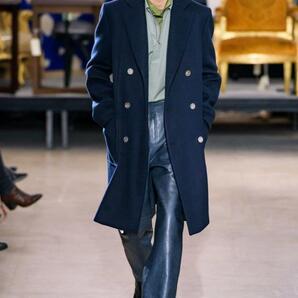 エルメス 2019AW 超稀少size48 顧客完売 最上の ウール テーラード ジャケット シルバー ドラゴン クレスト ボタン 国内正規新品 50万