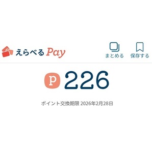 えらべるペイ 226円分 えらべるPay メッセージでURLを通知 交換先は2枚目の画像を参照 おも