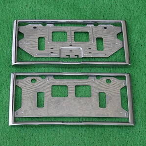 ホンダ アクセス 純正 ナンバーフレーム ライセンスフレーム メッキタイプ 前後セット JF3 JF4 JF5 JF6 JG3 JG4 JH3 JH4 JJ1 JJ2 PP1