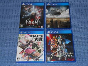PS4ソフト4本セット 新サクラ大戦 通常版 Fate/EXTELLA LINK 通常版 仁王 (NIOH) ファイナルファンタジー15 (FINAL FANTASY XV) 通常版