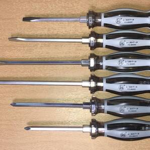 ふくおかツール☆釼☆貫通ドライバー6本セット ☆ 先端磁力 付き
