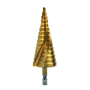 ステップドリル4~32◇インパクト ドライバー ◇ 六角軸 HSS鋼