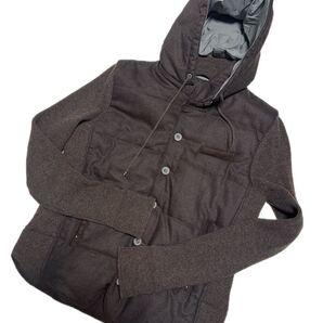 ★GRAN SASSO グランサッソ ニットダウンジャケット 46 美品 ブラウン ZANONE クルチアーニ
