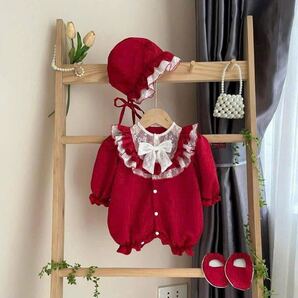 新品 ベビードレス お食い初め お宮参り ロンパース ワンピース 退院着 新生児 女の子