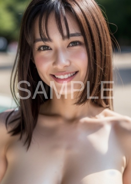 AIグラビア A4ポスター AI美女 AIイラスト 光沢紙 高画質 AIアート かわいい 美しい 美人 綺麗 巨乳 セクシー AI女優 1点もの illust07120