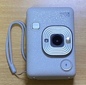 【1円〜】FUJIFILM instax mini LiPlay ハイブリッドインスタントカメラ 動作確認済み 美品 HM1 ストーンホワイト