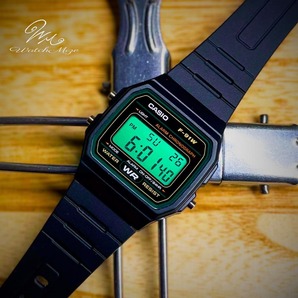 ☆★新品未使用★☆ CASIO F-91W-3JH 《グリーン液晶》カスタム グリーン ラバー(樹脂)ストラップ【チープカシオ・チプカシ】