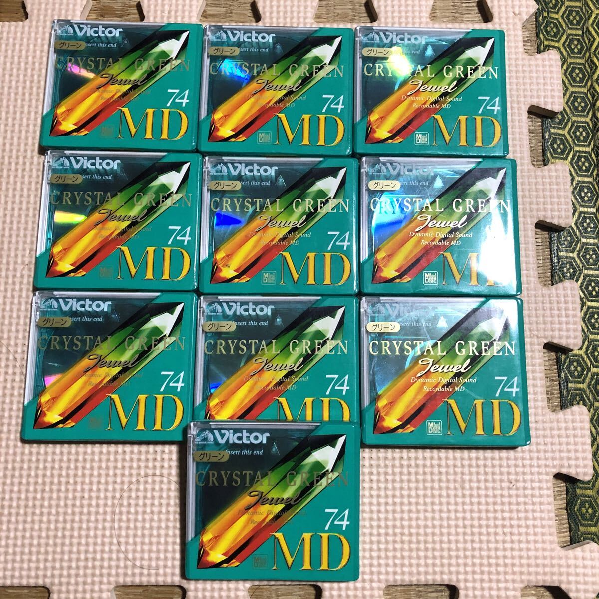 Victor CRYSTAL GREEN 74 MD[ Mini диск ] 10 шт. комплект [ нераспечатанный новый товар ]*