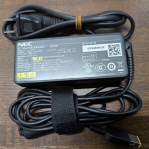 NEC 純正65w Adapter 20v 3.25A /角型コネクタ-