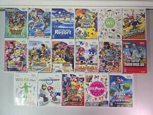 まとめ★ Wii用ソフト 17本セット ワンピース マリオ ドラゴンボール ポケパーク ゲーム 任天堂