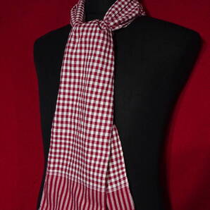 送料込/定数36 実物カンボジア原産手作りカンボジア内戦時忠実リプロダクト クメール (ベトコン)スカーフ クロマー オーガニック綿100%/赤