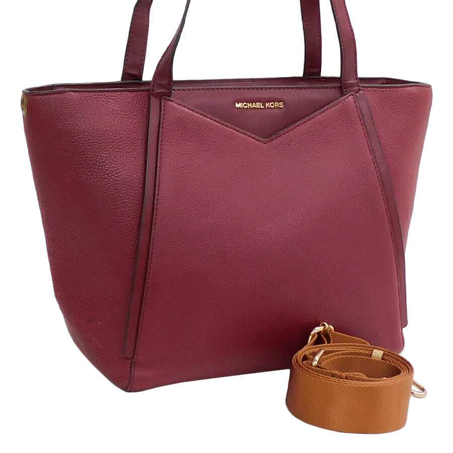 1円 ■美品■ MICHAEL KORS マイケルコース レザー 2WAY クロスボディ ショルダーバッグ 肩掛け 斜め掛け レディース グレー系 FD8211