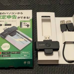 ◎0711u2940 エレコム ICカードリーダー 接触式 Windows mac対応 【マイナンバーカード/e-Tax 確定申告/eLTAX対応】ブラック MR-ICD102BK