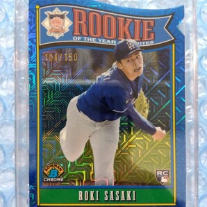 ★150枚限定★ 2025 Bowman Rookie of the Year Favorites Mega Box Blue Mojo Refractor ROY-10 Roki Sasaki 佐々木朗希 ワールドシリーズ