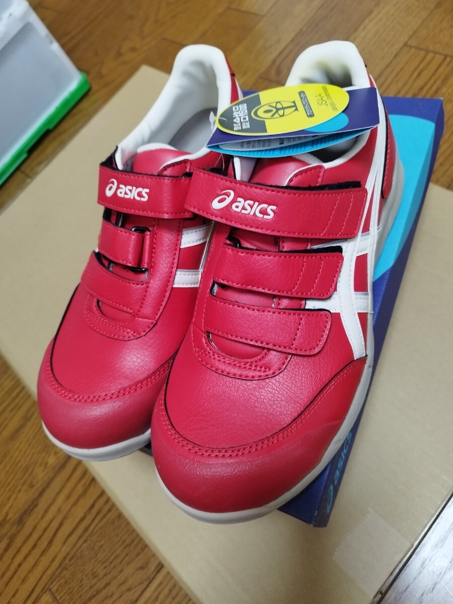 【27cm】アシックス安全靴　レッド×シルバー【未使用新品】 27cm】アシックス安全靴 レッド×シルバー【未使用新品】 - メルカリ