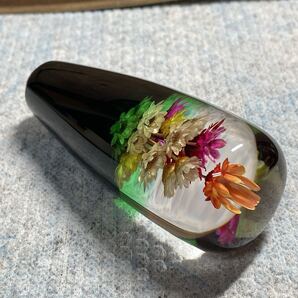 水中花シフトノブ 12×1.25 ブラック+グリーン タカダワークス シフトノブ