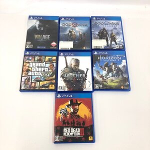 SONY ソニー PlayStation 4 PS4ソフト 7点まとめ GOD OF WAR / Horizon Zero Dawn ほか【DKAN0075】