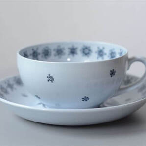 ARABIA SNOWFLAKE カップ&ソーサー アラビア スノーフレーク 北欧 フィンランド ヴィンテージ アンティーク_it4189
