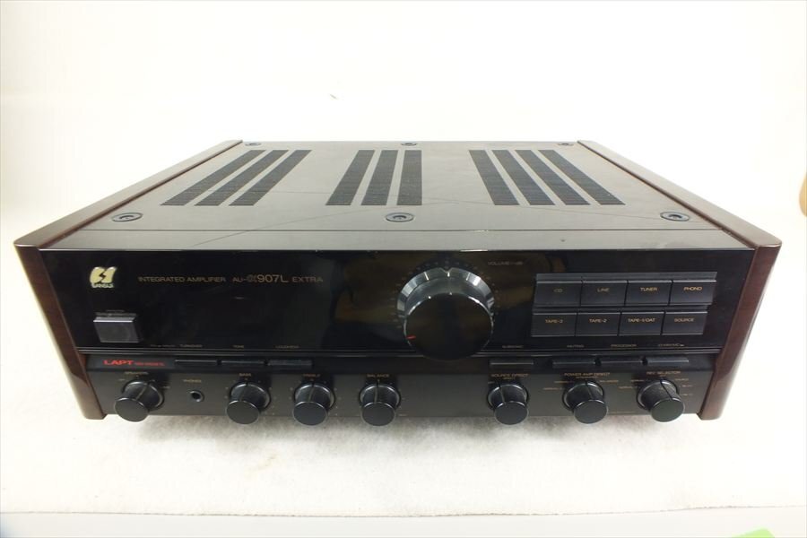 OH済み Sansui AU-907 AVアンプ 黒　専用箱付き Yahoo!オークション -「sansui au 907」の落札相場・落札価格