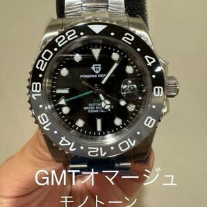 GMT 自動巻 モノトーン ペジーニデザイン GMTマスターオマージュ 今期新作
