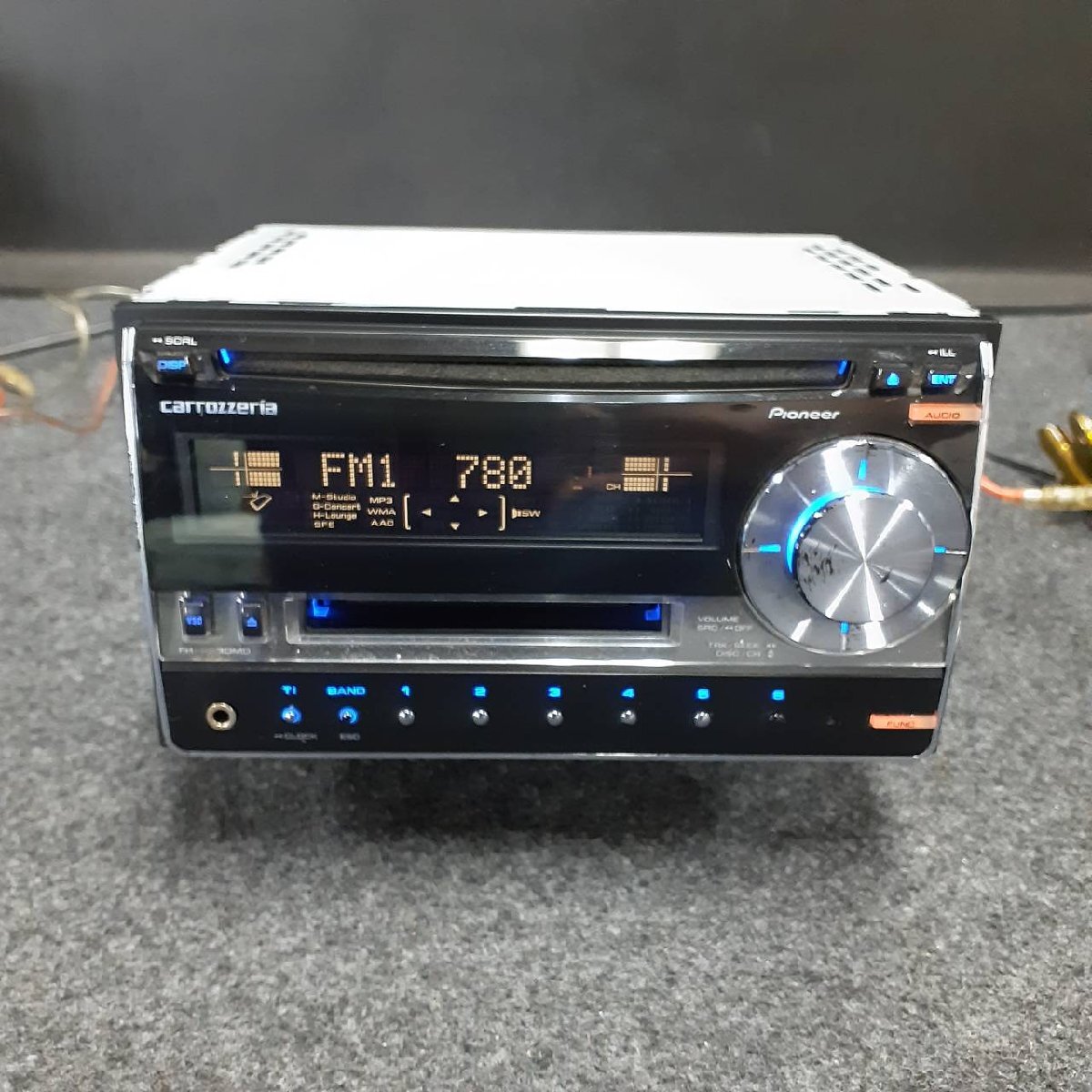 Carrozzeria Carozzeria FH-P530MD 2DIN AUX CD MD плеер старый машина подлинная вещь b1236-gyr80