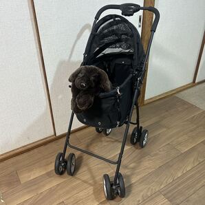 ★即完売品★ 天使のカート 犬用 動物用 キャリー ベビーカー 黒 S カート ペットキャリー