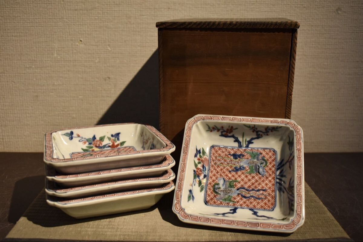 2025年最新】Yahoo!オークション -赤絵角皿の中古品・新品・未使用品一覧