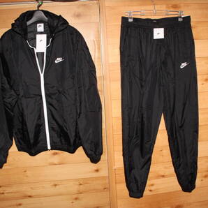 未使用 メンズXL 黒 NIKE ナイキ NSW SPE LND ウーブン トラックスーツ ウインドブレーカー上下セット DR3338 送料無料即決