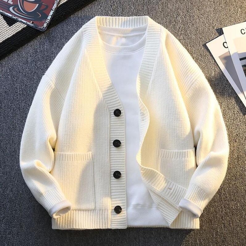人気推薦/ 秋冬 メンズ ニットカーディガン 長袖 セーター ニットジャケット 