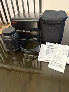【1円スタート】SIGMA 10-20mm F4-5.6 EX DC 広角ズームレンズ カメラレンズ