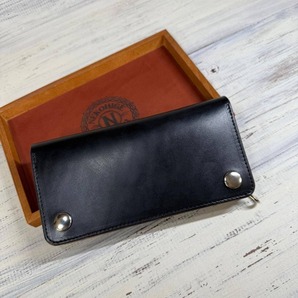 【トラッカーウォレット ロング 3層】クロムエクセル 茶芯 TALON シルバー