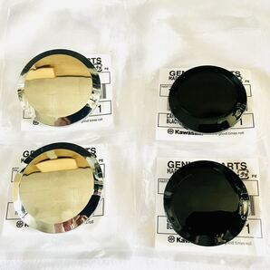 ◯在庫あり 即納 ゼファー 400 χ ピボット カバー キャップ 各2個 1台分 セット フレーム カバー メッキ ブラック メクラ 550 【#Y】